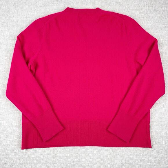 J. Crew Cashmere Women's Classic Fit Pink Crewneck Lightweight Sweater Large - Picture 11 of 16